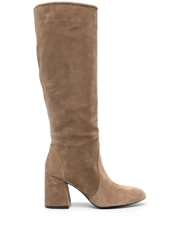 Stuart weitzman brown suede hot sale boots