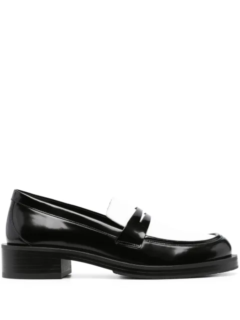 Stuart Weitzman Palmer Bold patent-leather loafers