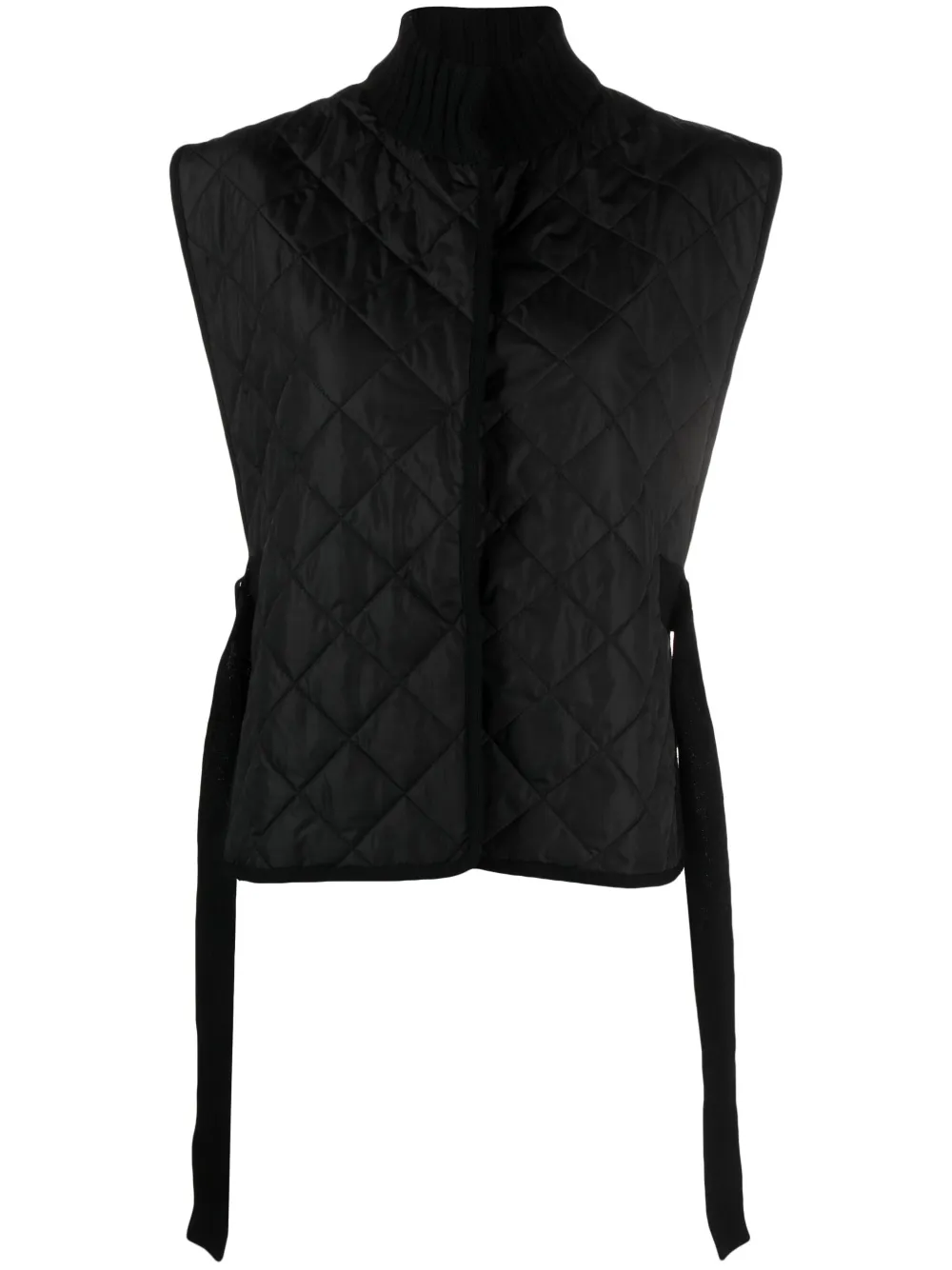 Le Tricot Perugia Gilet van scheerwol Zwart