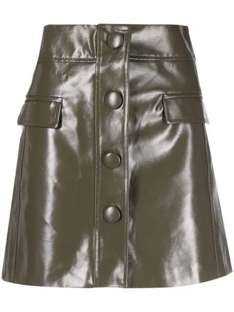 mvp wardrobe falda corta con diseño acampanado y satinado 