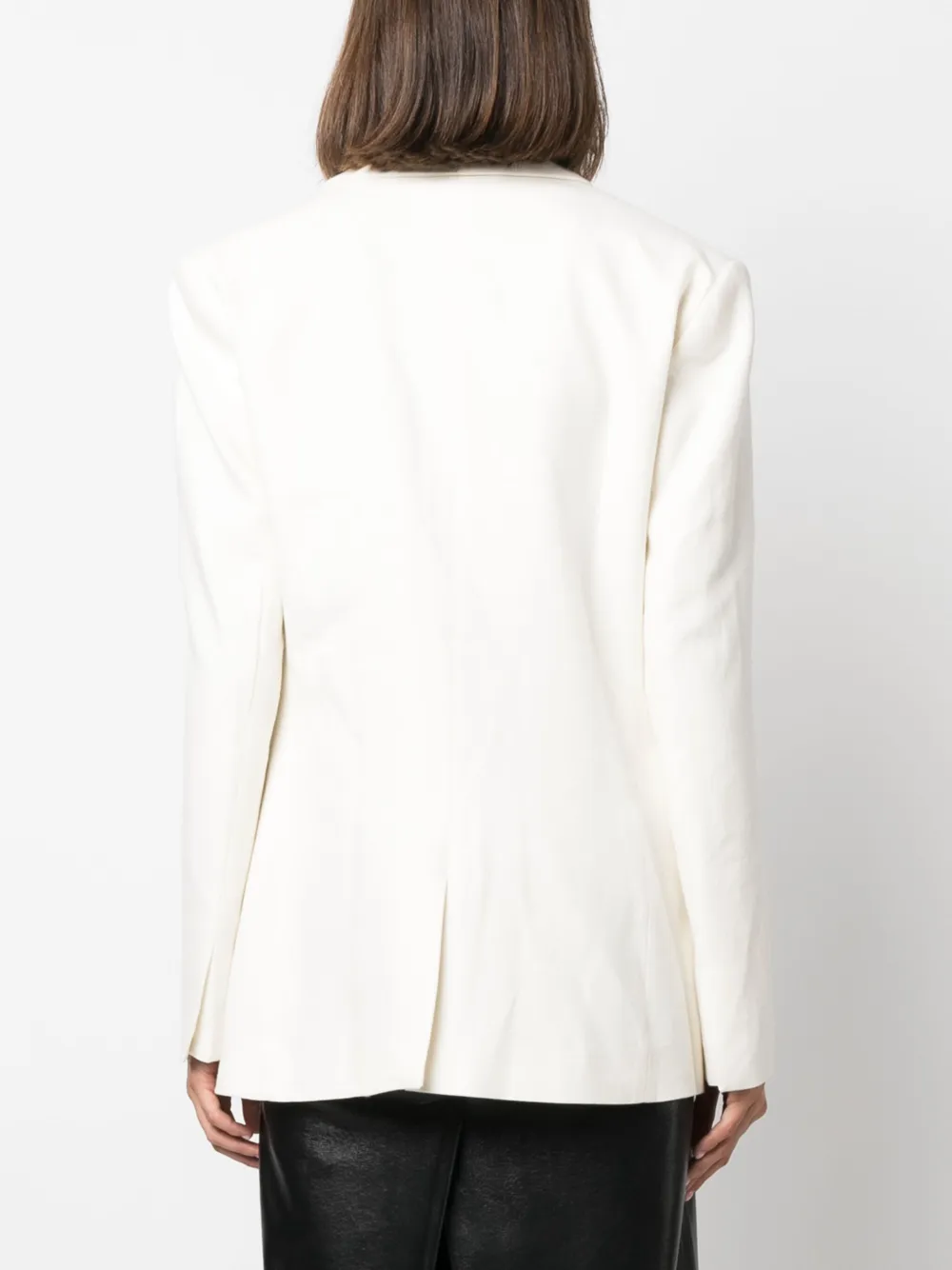 Mvp Wardrobe Peak-lapel Double-breasted Blazer In Neutral