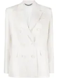 mvp wardrobe peak-lapel double-breasted blazer - Neutrals