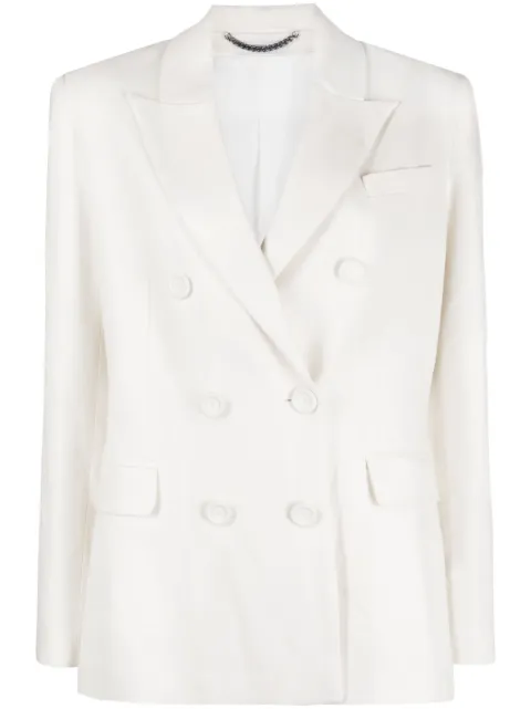 mvp wardrobe peak-lapel double-breasted blazer