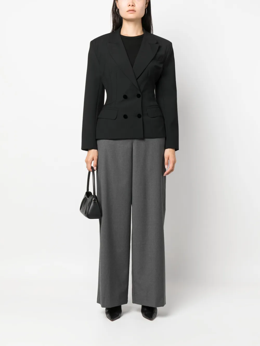 mvp wardrobe panelled-bodice double-breasted blazer | Blazers | Image 2