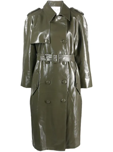 mvp wardrobe gabardina de charol con doble botonadura 