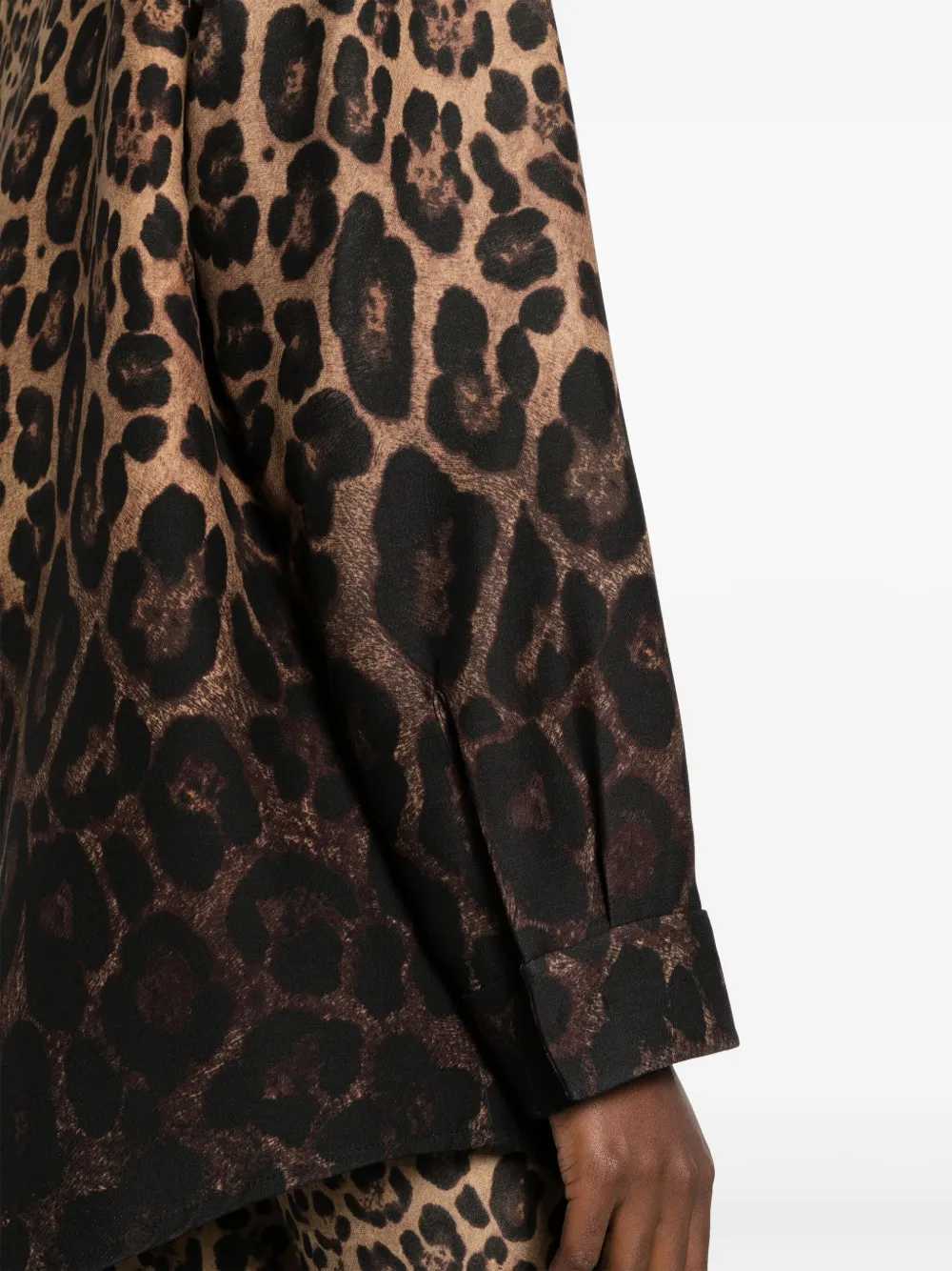 Valentino Garavani Shirtjack met luipaardprint Bruin