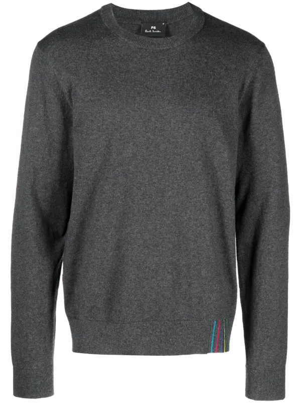 Black jumper rainbow stripe clearance