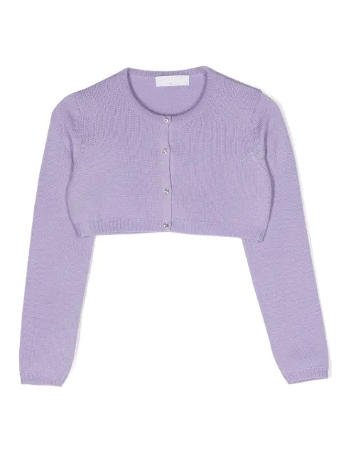 Colorichiari fine-knit cropped cardigan