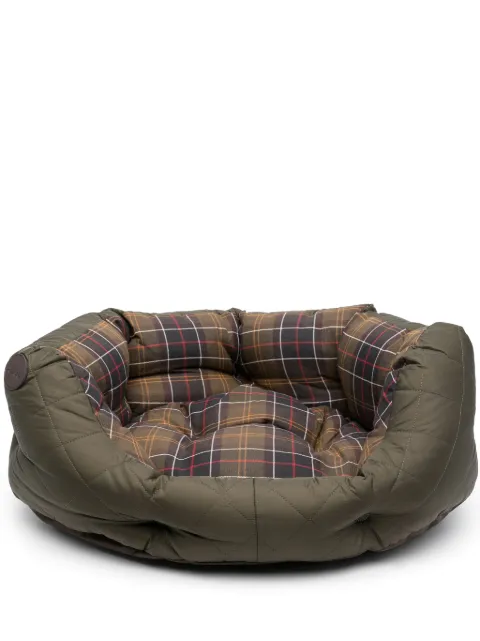 Barbour 格纹棉宠物床 