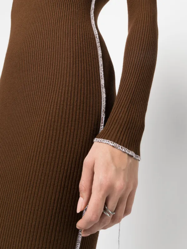 knit white midi dress Tahlia Pointelle Knit Midi Dress - White main image 1