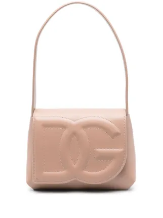 Dolce & Gabbana DG ロゴ レザーショルダーバッグ | ピンク