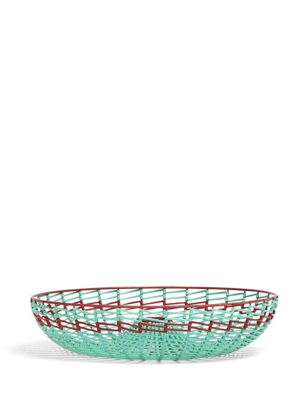 Marni Market large two-tone beaded basket - Groen