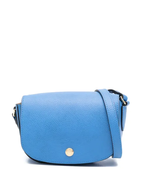 Longchamp logo-debossed leather crossbody bag 