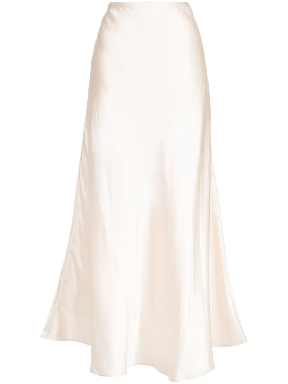 Aje Moonglade Satin-finish Maxi Skirt In White