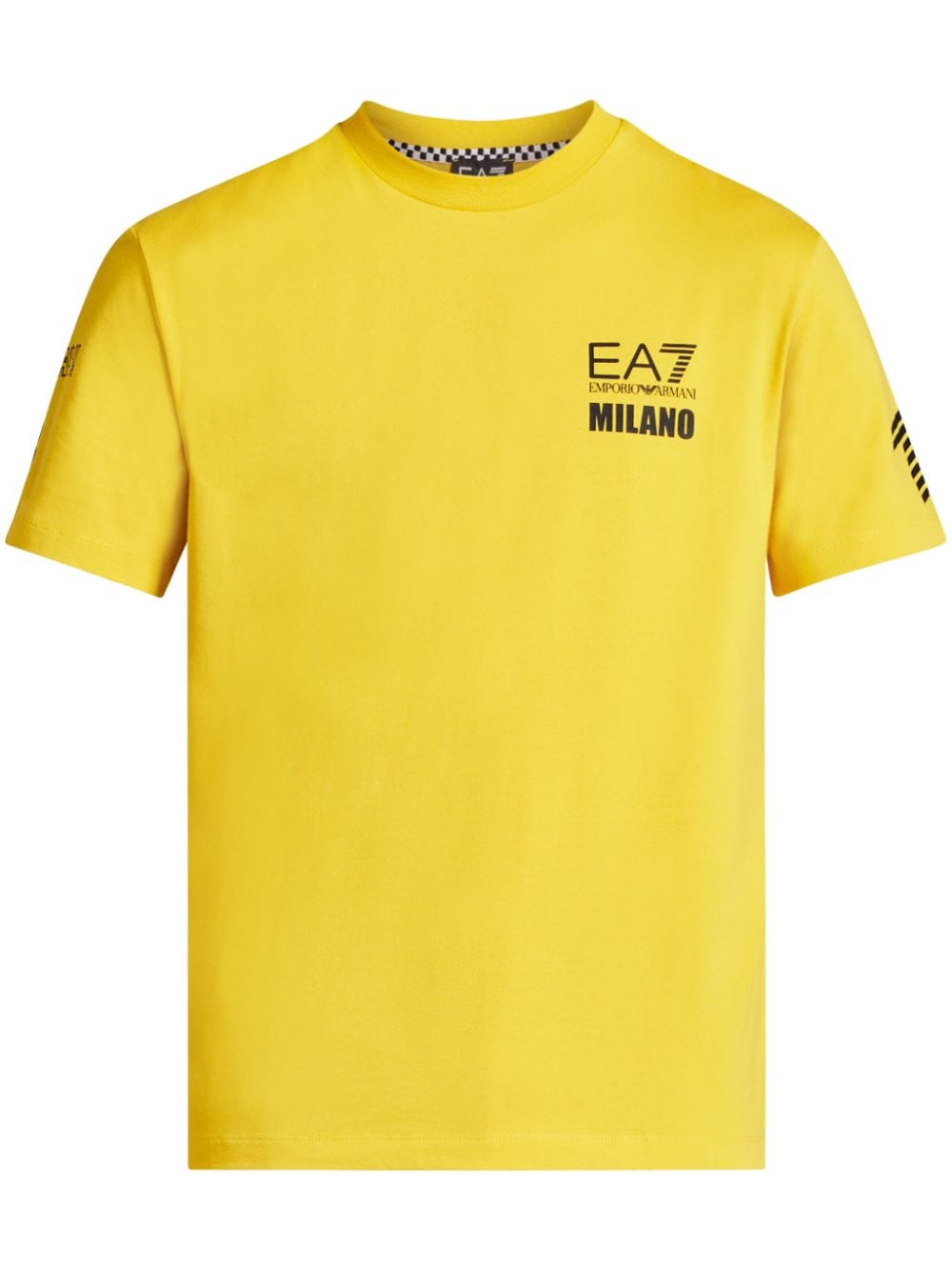Ea7 Emporio Armani T-shirt met logoprint Geel