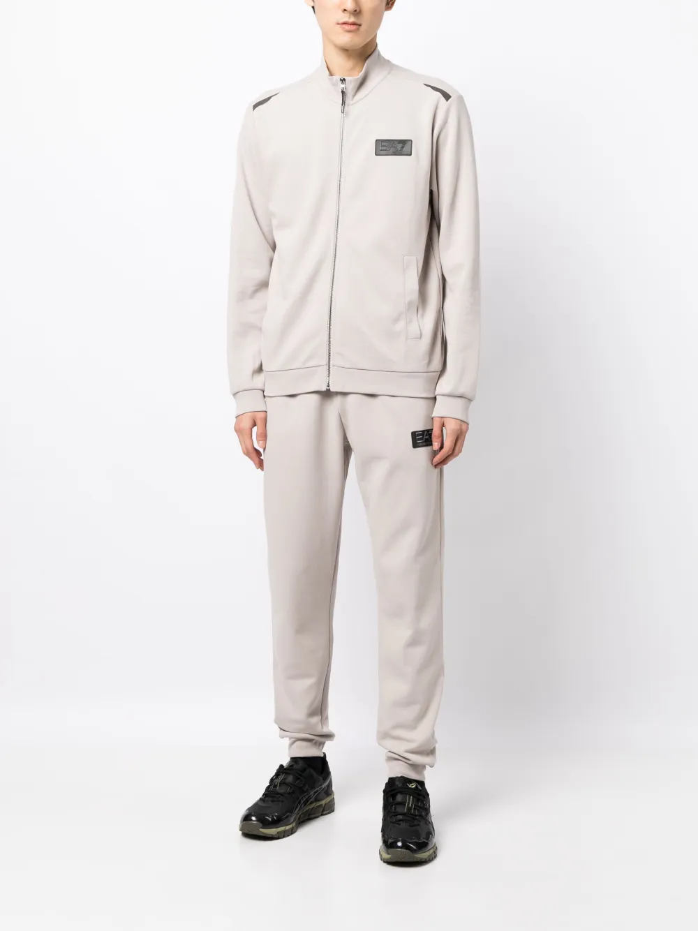 Ea7 Emporio Armani Pjarz zip-up sweatshirt - Beige