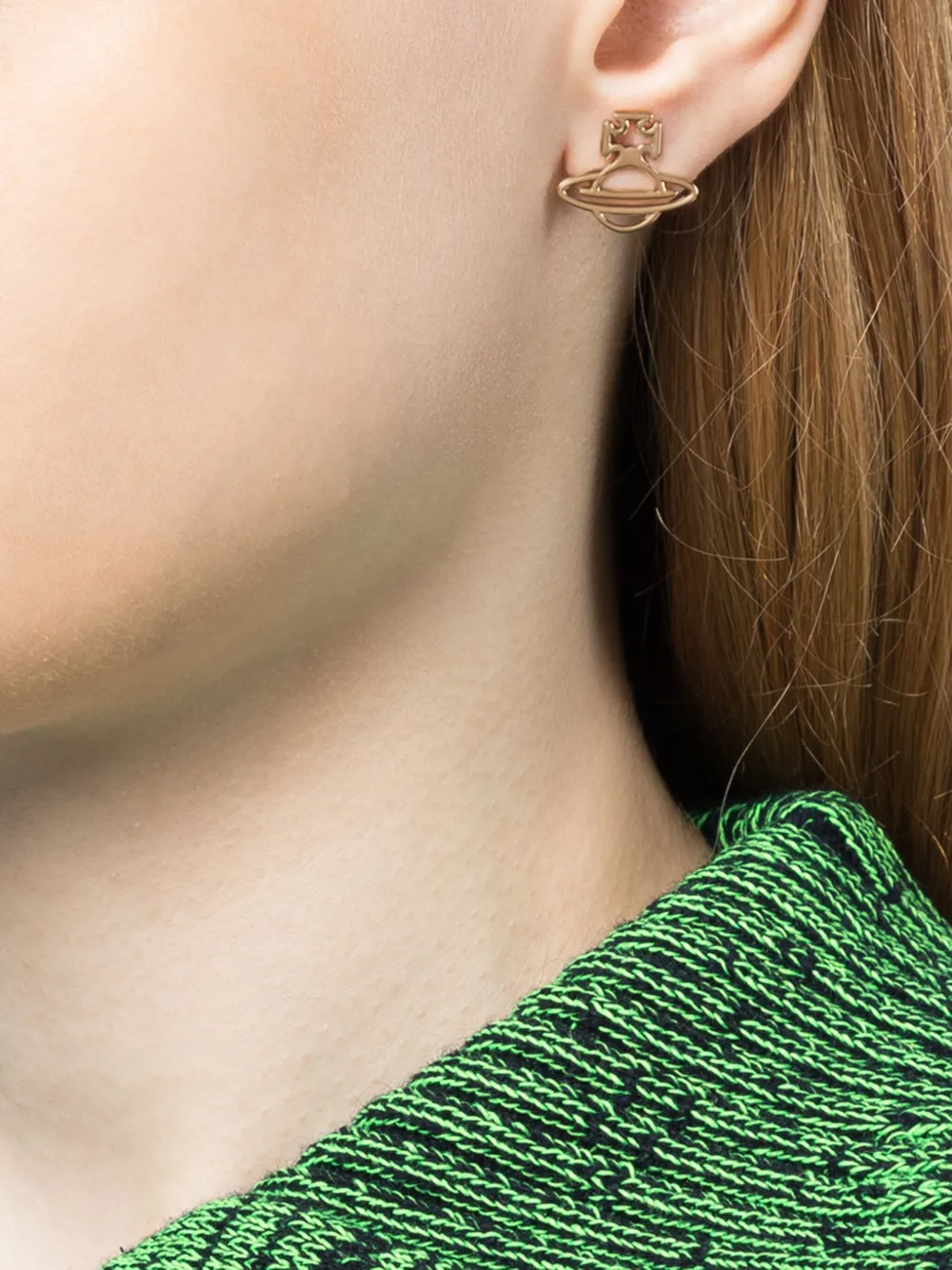 Vivienne Westwood Oorbellen met Orb-logo - Goud