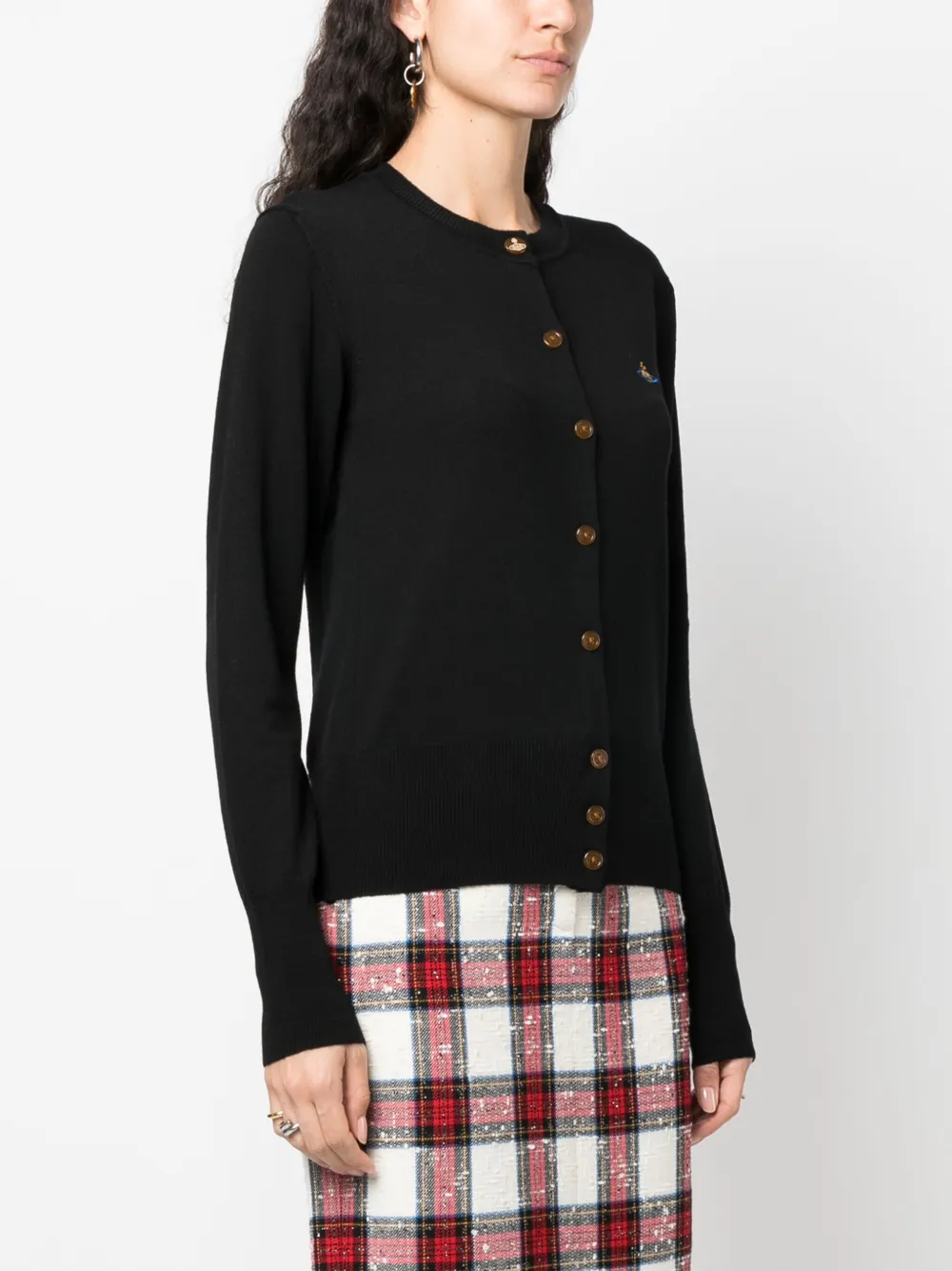 Orb Logo Wool Silk Cardigan main image 0