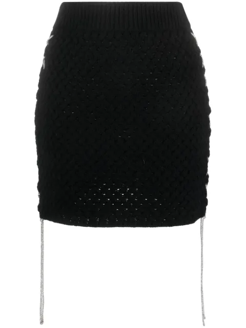 Giuseppe Di Morabito merino-blend knitted miniskirt