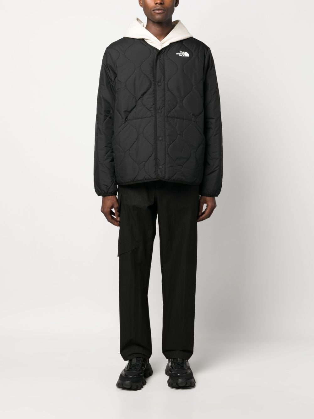 The North Face Gewatteerd jack - Zwart