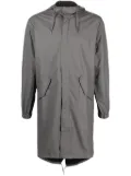 Rains Fishtail drawstring-hood coated parka - Grey