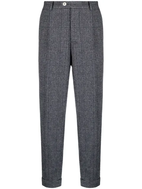 Brunello Cucinelli checked tapered trousers