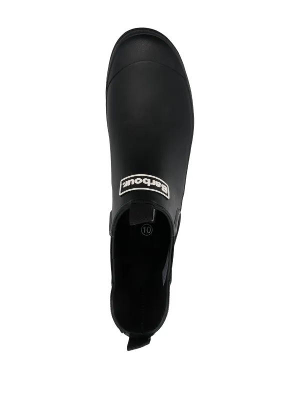 Barbour logo-patch Ankle Boots | Black | FARFETCH