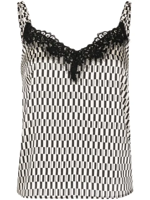 LIU JO geometric-pattern sleeveless top