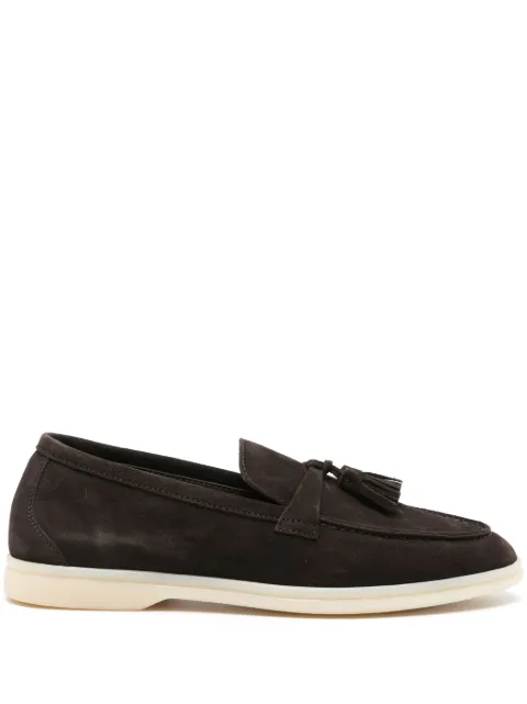 Scarosso Leandra tassel-detail suede loafers