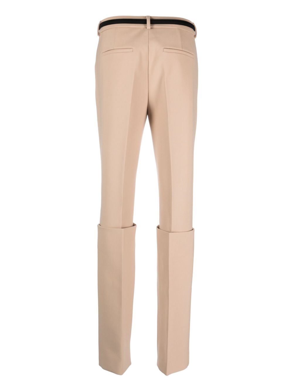 Sportmax Broek met omgeslagen pijpen - Beige