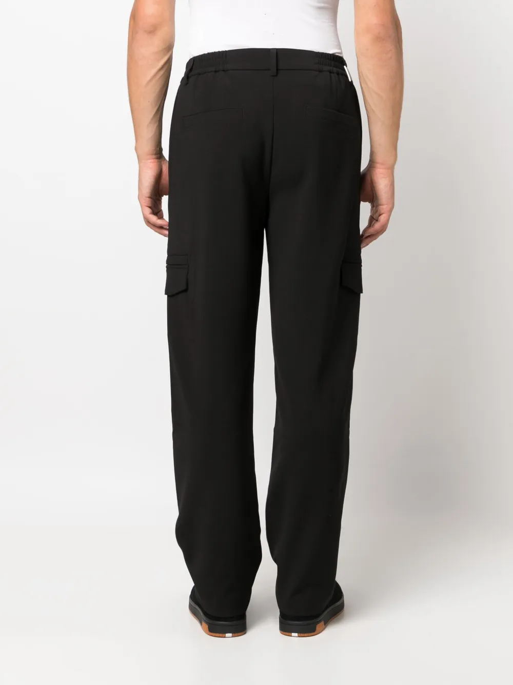 Shop Represent Cargo-pocket Straight-leg Trousers In Schwarz