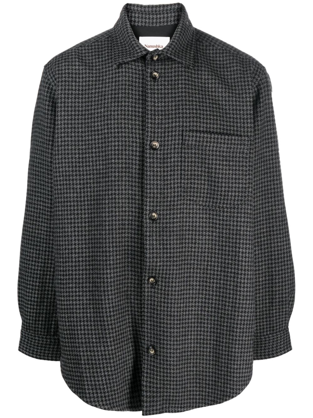 Nanushka Matize houndstooth shirt Men