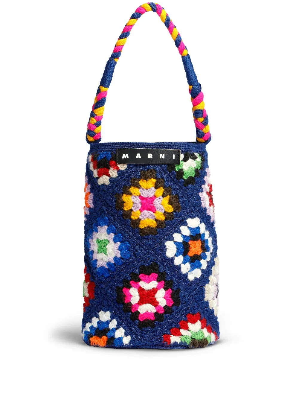 Marni Market Large Cylinder Crochet Tote Bag Farfetch