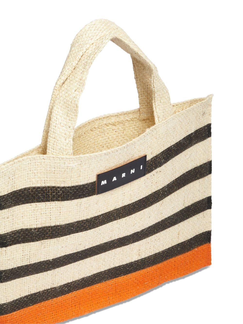 Marni Market Small Canapa stripe-trim Tote Bag - Farfetch