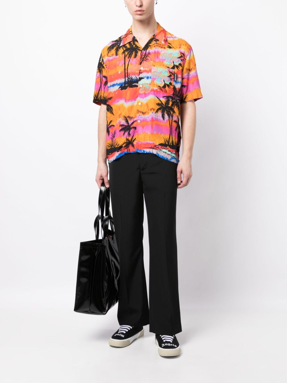 Palm Angels Bowlingshirt met print - Veelkleurig