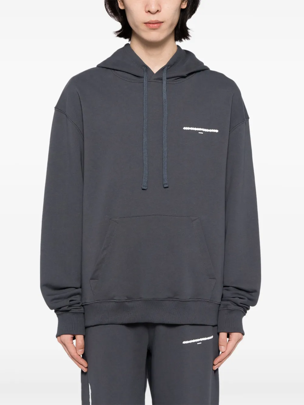 Ih Nom Uh Nit Katoenen hoodie met print Grijs