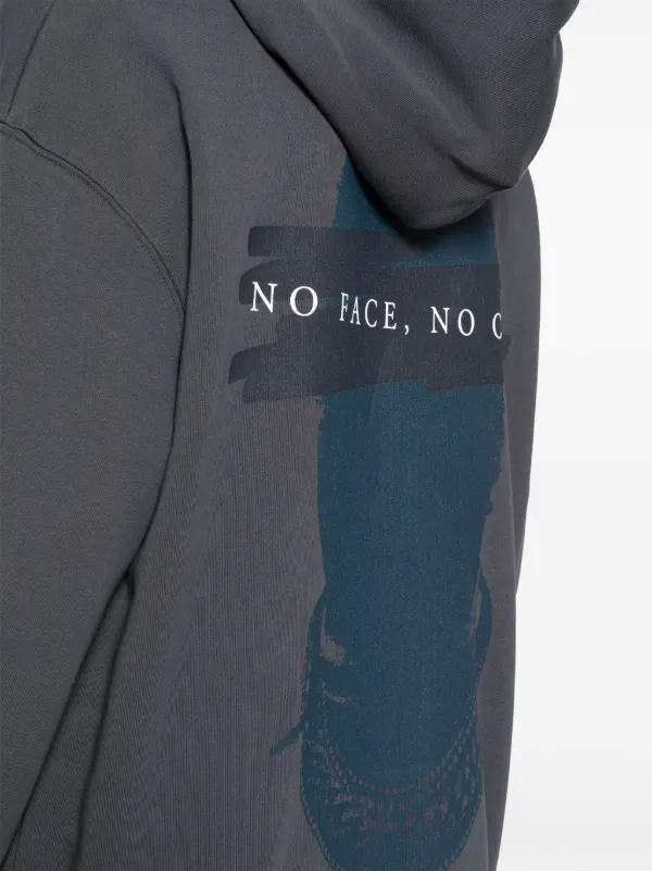 Ih Nom Uh Nit graphic-print Cotton Hoodie | Grey | FARFETCH GE