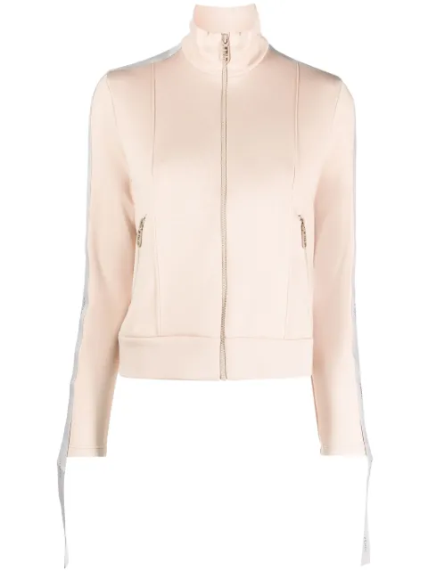 FENDI logo-tape zip-up sweatshirt