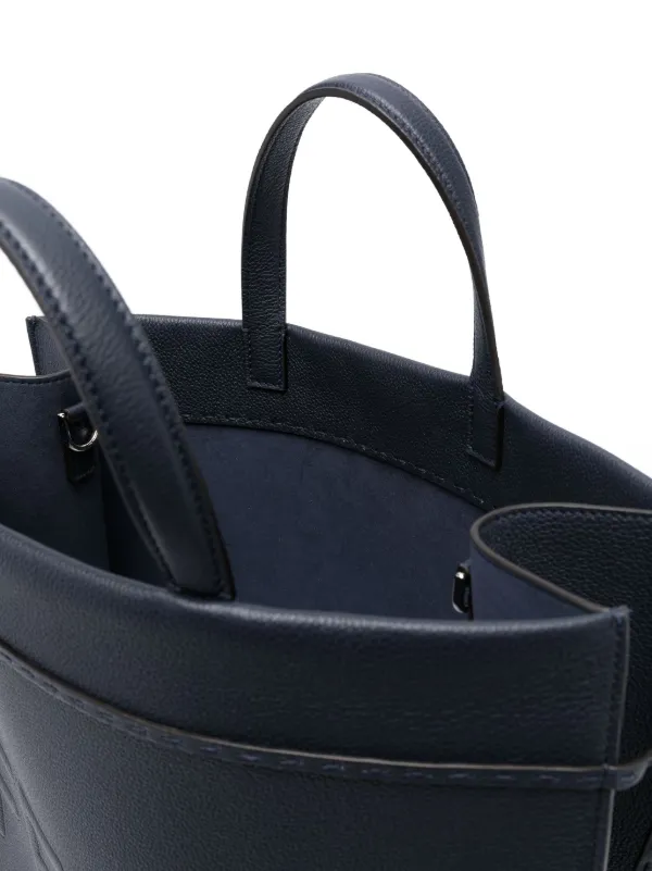 FENDI Medium Go To Leather Tote Bag | Blue | FARFETCH