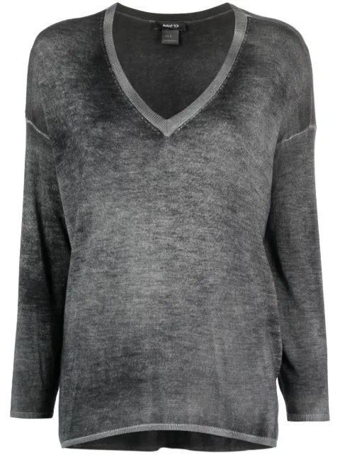 Avant Toi tie-dye cashmere-blend jumper