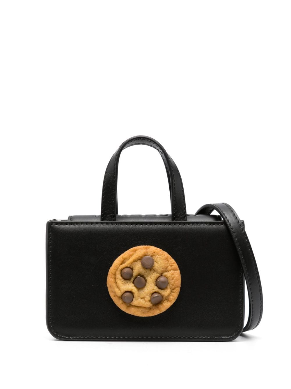 Puppets And Puppets Cookie Leather Mini Bag In Black