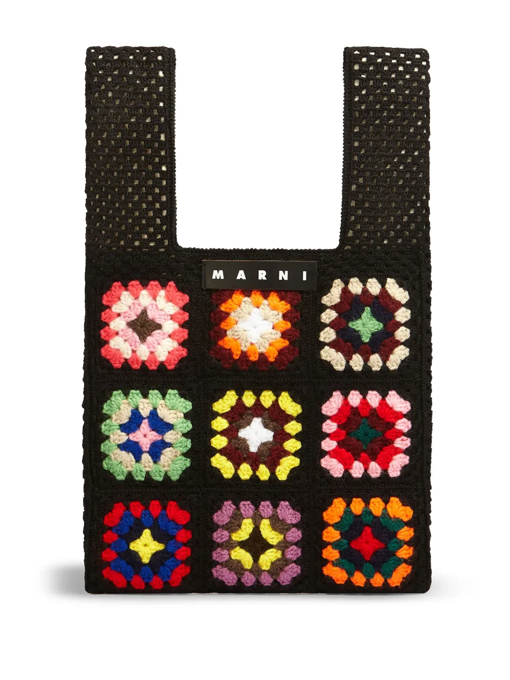 Marni Market Fish Crochet Bag In Black | ModeSens