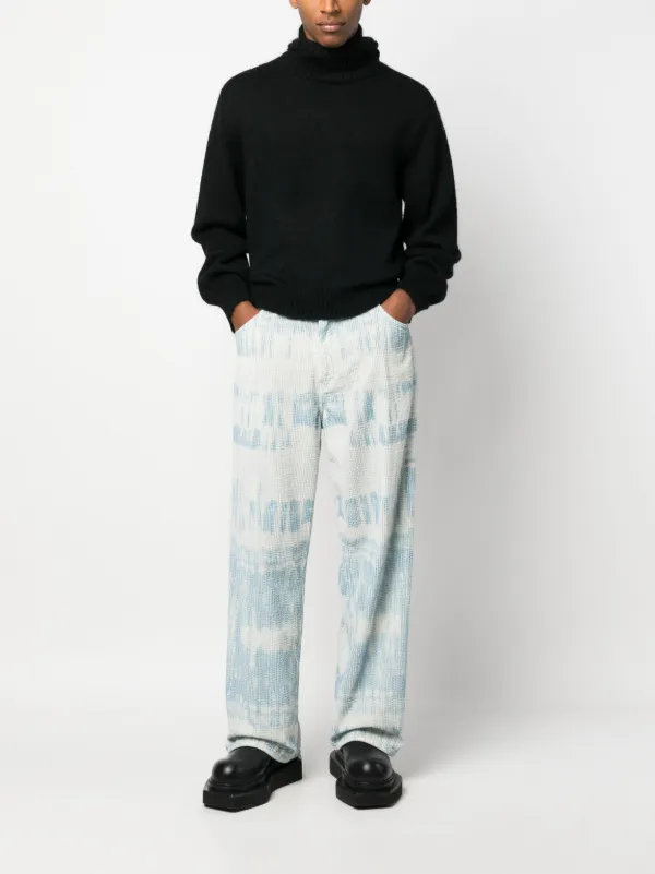 Charles Jeffrey Loverboy slouchy-hood Felted Jumper | Black