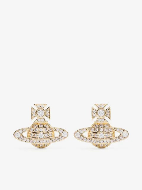 Vivienne Westwood Orb crystal-embellished stud earrings