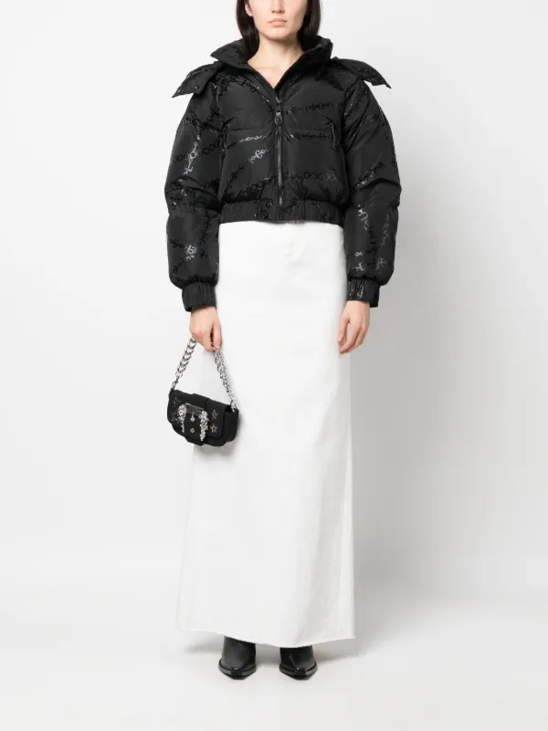 VERSACE JEANS COUTURE ブラッククロップドジャケット VERSACE JEANS COUTURE ブラッククロップドジャケット