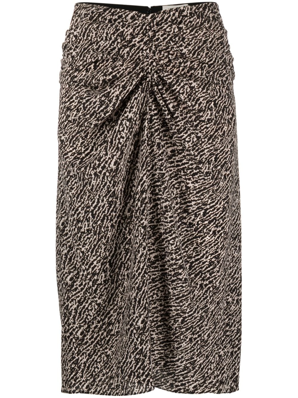 Isabel Marant Gaella Silk-blend Skirt In Black