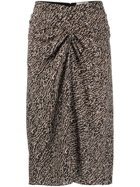 ISABEL MARANT Gaella silk-blend skirt