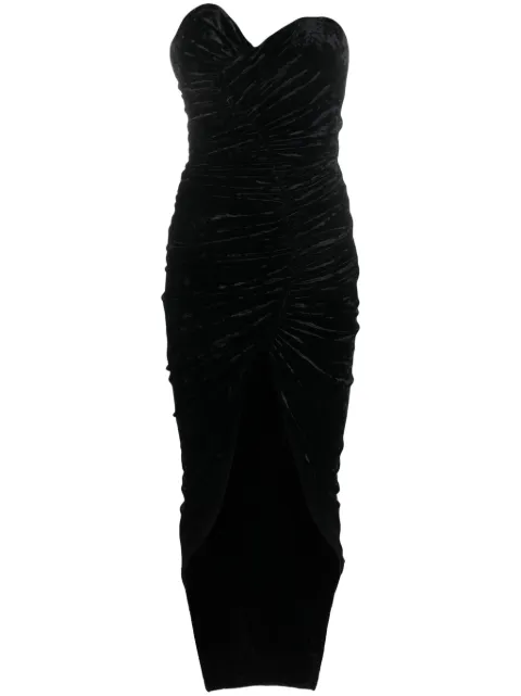 Alexandre Vauthier strapless velvet dress