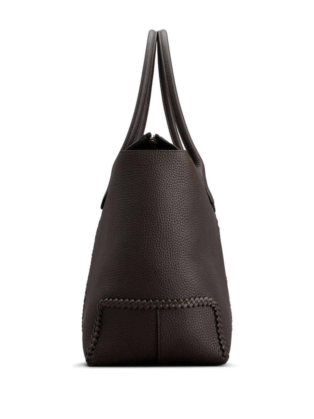 Shop Tod's Di Leather Tote Bag In Brown