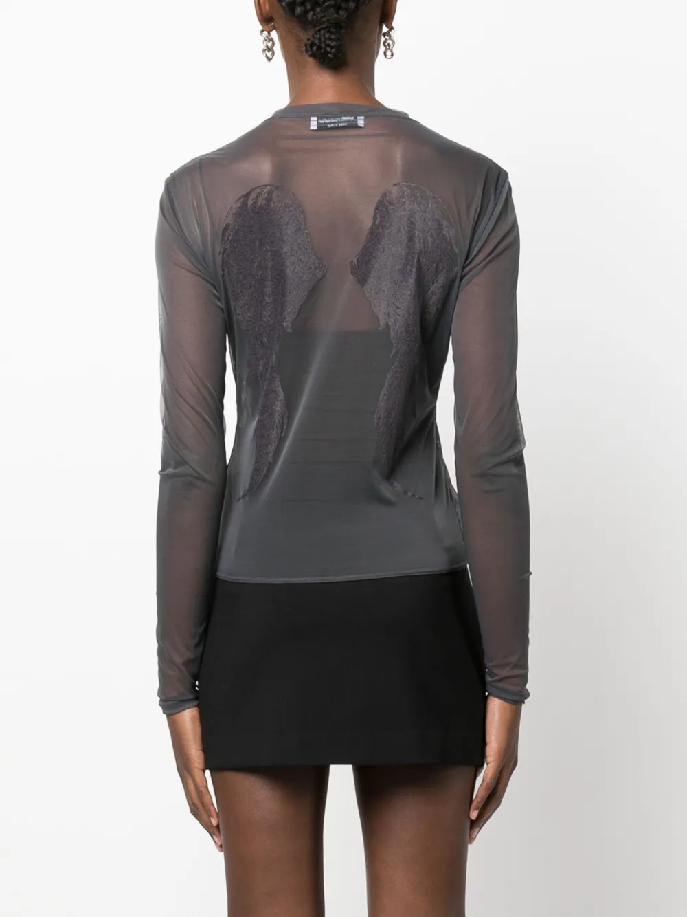 Blumarine Tulen top Grijs